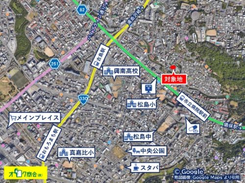 真栄平公民館(周辺)