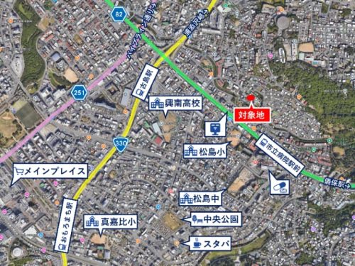 真栄平公民館(周辺)