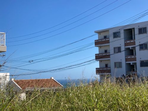 現地から海が見えます！