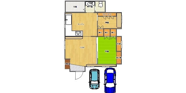 屋嘉比邸間取り